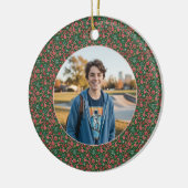 6-7 Meme One Photo Christmas Doodles セラミックオーナメント (左)