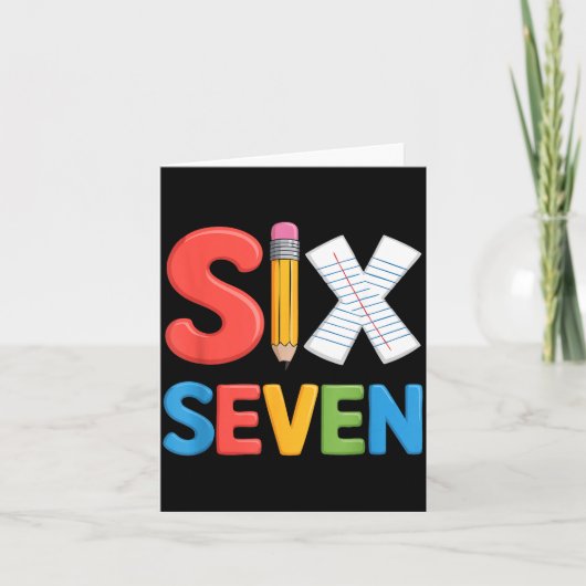 6 7 Meme School Teacher Boys Girls Viral Trend Out カード (正面)