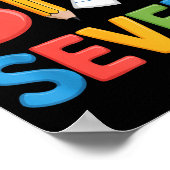 6 7 Meme School Teacher Boys Girls Viral Trend Out ポスター (角)