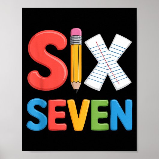 6 7 Meme School Teacher Boys Girls Viral Trend Out ポスター (正面)