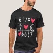 6 7 Meme Six Seven 67 Funny Xoxo Game Valentines D Tシャツ (正面)