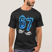 6 7 Meme Six Seven 67 Hands Meme Funny Tシャツ (正面)