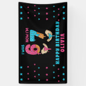 6 7 Meme Six Seven Birthday Banner 横断幕 (縦)