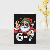6 7 Meme Six Seven Christmas Gen Z Alpha Teen Boys カード (黄色い花)
