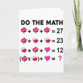 6 7 Meme Six Seven Do The Math Teacher Valentines  カード (正面)