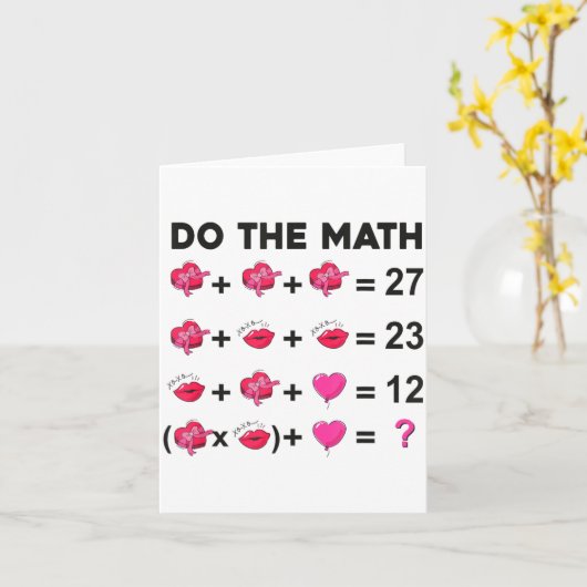 6 7 Meme Six Seven Do The Math Teacher Valentines  カード (黄色い花)
