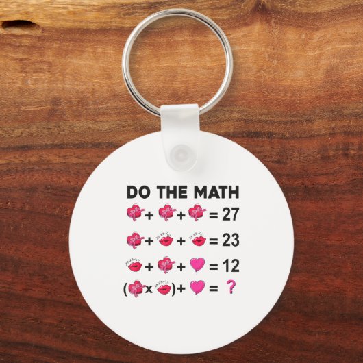 6 7 Meme Six Seven Do The Math Teacher Valentines  キーホルダー (正面)