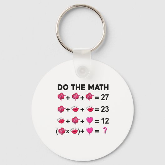 6 7 Meme Six Seven Do The Math Teacher Valentines  キーホルダー (正面)
