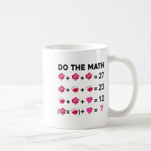 6 7 Meme Six Seven Do The Math Teacher Valentines  コーヒーマグカップ (右)