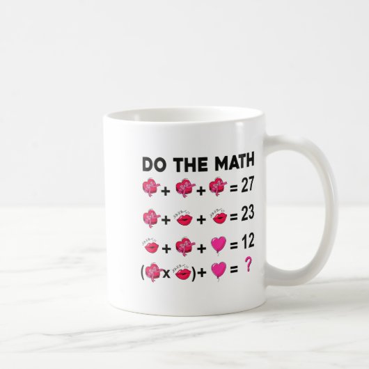 6 7 Meme Six Seven Do The Math Teacher Valentines  コーヒーマグカップ (右)