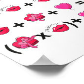 6 7 Meme Six Seven Do The Math Teacher Valentines ポスター (角)