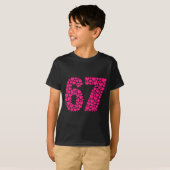 6 7 Meme Six Seven Heart Cute Nk Love Valentine Da Tシャツ (正面フル)