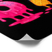 6 7 Meme Six Seven Ice Cream Drip  ポスター (角)