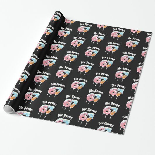 6 7 Meme Six Seven Party Wrapping Paper ラッピングペーパー (アンロールド)