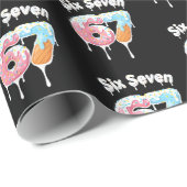 6 7 Meme Six Seven Party Wrapping Paper ラッピングペーパー (ロールコーナー)