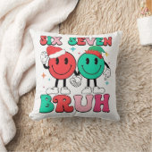 6 7 Meme Six Seven Xmas Funny 67 Christmas Boys Gi クッション (ブランケット)