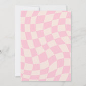 6 7 Meme Trend Six Seven Birthday party Retro Pink 招待状 (裏面)