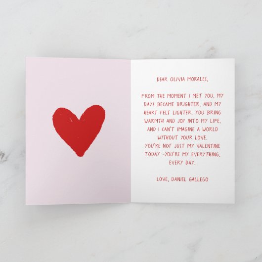 6 7 Meme Trendy Coquette Bow Valentines Day シーズンカード (内部)