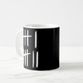 6 7 Number 67 Six Seven Tally Marks Meme Mens Boys コーヒーマグカップ (正面左)