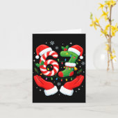 6 7 Pajamas Six Seven Matching Ugly Christmas 67 F カード (黄色い花)