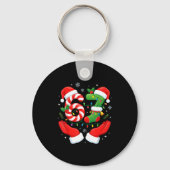 6 7 Pajamas Six Seven Matching Ugly Christmas 67 F キーホルダー (正面)