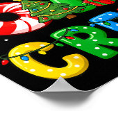 6 7 Pajamas Six Seven Matching Ugly Christmas 67 F ポスター (角)