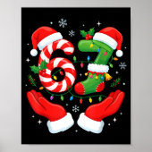 6 7 Pajamas Six Seven Matching Ugly Christmas 67 F ポスター (正面)