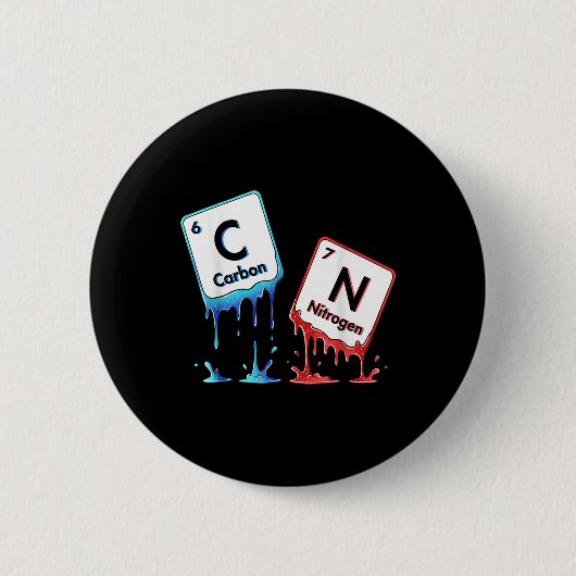 6 7 Periodic Table Meme Science Chemistry6 7 Perio 缶バッジ (正面)