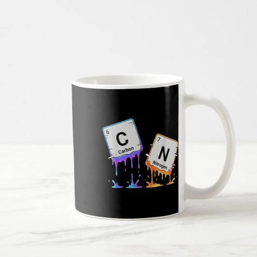 6 7 Periodic Table Meme Science Chemistry Nerd Hum コーヒーマグカップ (右)