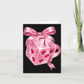 6 7 Preppy Valentine Y2k Funny Coquette Nk Dice Bo カード (正面)