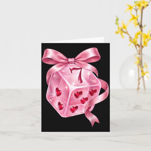 6 7 Preppy Valentine Y2k Funny Coquette Nk Dice Bo カード (黄色い花)