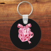 6 7 Preppy Valentine Y2k Funny Coquette Nk Dice Bo キーホルダー (正面)