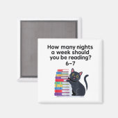 6-7 Rの本を読むべき夜は何晩ありますか マグネット (正面/裏面)