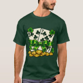 6 7 Saint Patrick's Day シャムロック トランプ ラッキー Tシャツ (正面)