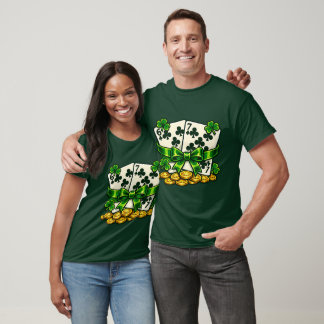 6 7 Saint Patrick's Day シャムロック トランプ ラッキー Tシャツ