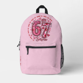 6 7 Six Seven ミーム トレンド ガールズ ピンク リュック