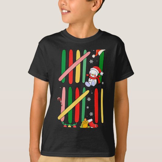 6 7 Six Seven 67 Meme Tally Marks Counting Christm Tシャツ (正面)