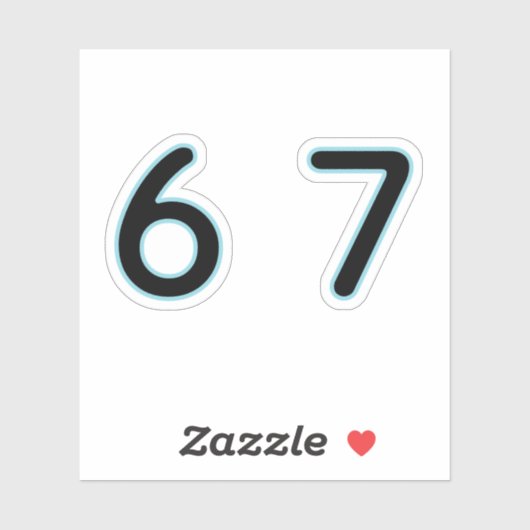 6 7 Six Seven Epic Lit  シール (シート)