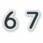 6 7 Six Seven Epic Lit  シール (正面)