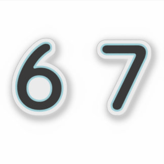 6 7 Six Seven Epic Lit  シール