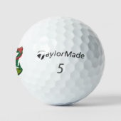 6 7 Six Seven Golf Gen Z Alpha Meme Xmas Golfing ゴルフボール (ロゴ)