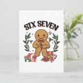 6 7 Six Seven Hand Gen Z Alpha Gingerbread Meme  シーズンカード (スタンド正面)