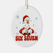 6 7 Six Seven Hand Gen Z Alpha Goose Christmas セラミックオーナメント (右)