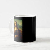 6 7 Six Seven Meme 67 Funny Mona Lisa Funny Clic A コーヒーマグカップ (正面左)