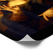 6 7 Six Seven Meme 67 Funny Mona Lisa Funny Clic A ポスター (角)