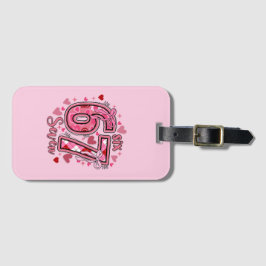 6 7 Six Seven Meme Trend Girls Pink Name ラゲッジタグ