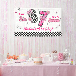 6 7 Six Seven Meme Trend Pink Girls 7th Birthday 横断幕