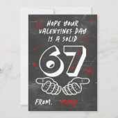 6 7 Six Seven Teens Kids School Valentines Day  シーズンカード (正面)