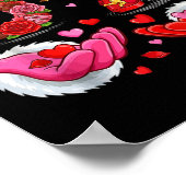 6 7 Six Seven Valentine Hearts Kids Boys Girls Cut ポスター (角)