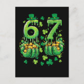 6 7 St Patricks Day インビテーションポストカード (正面)